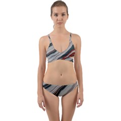 Dessert Road  pattern  All Over Print Design Wrap Around Bikini Set by coffeus