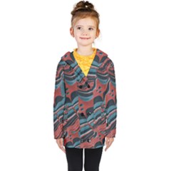 Dessert Land  pattern  All Over Print Design Kids  Double Breasted Button Coat by coffeus