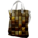 Golden Mosaic Tiles  Canvas Messenger Bag View1