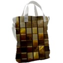 Golden Mosaic Tiles  Canvas Messenger Bag View2