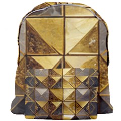 Golden Mosaic Tiles  Giant Full Print Backpack by essentialimage365