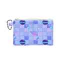 Seamless Pattern Pastel Galaxy Future Canvas Cosmetic Bag (Small) View1