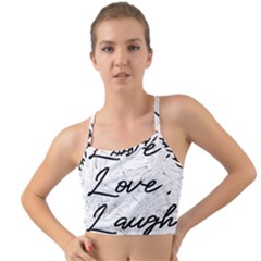 Live Love Laugh Monstera  Mini Tank Bikini Top by ConteMonfrey