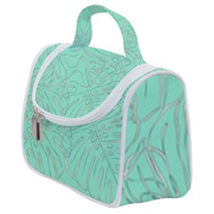 Ocean Monstera Satchel Handbag by ConteMonfrey