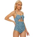 Monsteras Knot Front One-Piece Swimsuit View3