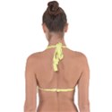 Yellow Pineapple Halter Neck Bikini Top View2
