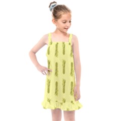 Yellow Pineapple Kids  Overall Dress by ConteMonfrey