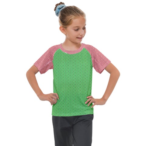  Spooky Pink Green Halloween  Kids  Mesh Piece T-shirt by ConteMonfrey