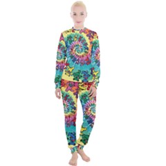 Grateful Dead Bears Tie Dye Vibrant Spiral Women s Lounge Set by Bedest