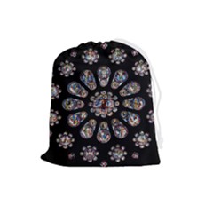 Photo Chartres Notre Dame Drawstring Pouch (large) by Bedest