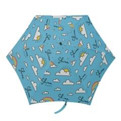 Sky Pattern Mini Folding Umbrellas