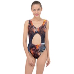 Be Fearless Center Cut Out Swimsuit by Saikumar