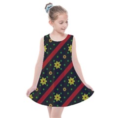 Background Pattern Texture Design Kids  Summer Dress by Jatiart