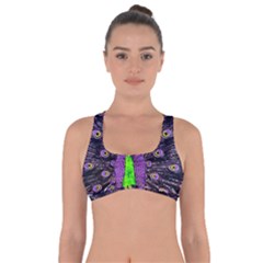 Peacock Bird Color Got No Strings Sports Bra