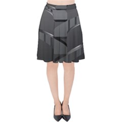 Tire Velvet High Waist Skirt