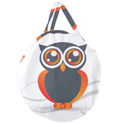 Owl Logo Giant Round Zipper Tote by Ket1n9