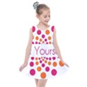 Be Yourself Pink Orange Dots Circular Kids  Summer Dress View1