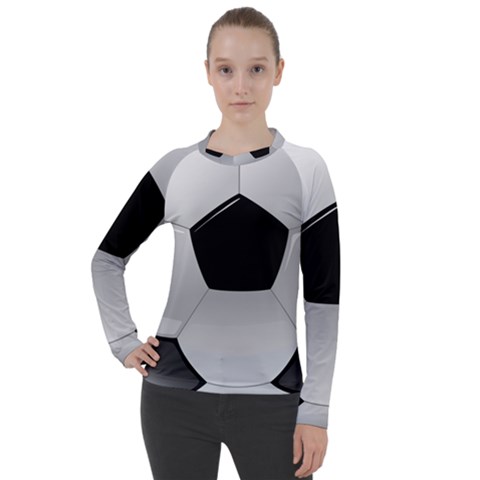 Soccer Ball Women s Pique Long Sleeve T-shirt by Ket1n9