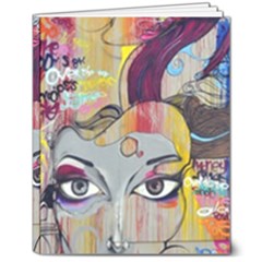 Graffiti Mural Street Art Painting 8  X 10  Hardcover Notebook by Ket1n9