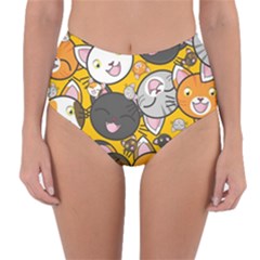 Cats Cute Kitty Kitties Kitten Reversible High-waist Bikini Bottoms by Ket1n9