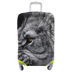 Angry Male Lion Roar Wild Animal Luggage Cover (medium) by Cendanart