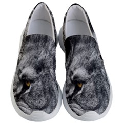 Angry Male Lion Roar Wild Animal Women s Lightweight Slip Ons by Cendanart