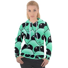 Art Alien Pattern Women s Overhead Hoodie