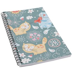 Cute Cat Background Pattern 5 5  X 8 5  Notebook by Ket1n9