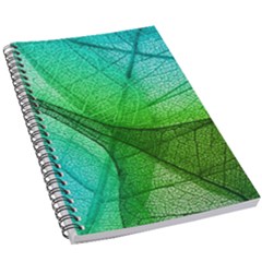 Sunlight Filtering Through Transparent Leaves Green Blue 5 5  X 8 5  Notebook by Ket1n9