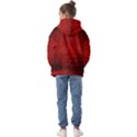 Red Grunge Texture Black Gradient Kids  Oversized Hoodie View2