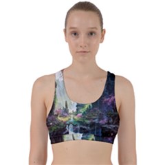 Fantastic World Fantasy Painting Back Weave Sports Bra by Ket1n9