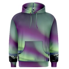 Aurora Stars Sky Mountains Snow Aurora Borealis Men s Core Hoodie by Ket1n9