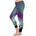 Aurora Stars Sky Mountains Snow Aurora Borealis Classic Winter Leggings View2