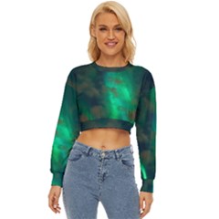 Northern-lights-plasma-sky Lightweight Long Sleeve Sweatshirt by Ket1n9