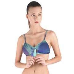 Aurora Borealis Alaska Space Tie Up Cut Bikini Top