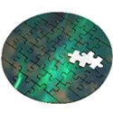 Northern Lights Plasma Sky Wooden Puzzle Round View2