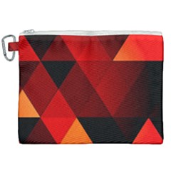 Abstract Triangle Wallpaper Canvas Cosmetic Bag (xxl) by Ket1n9