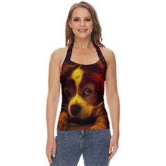 Cute 3d Dog Basic Halter Top by Ket1n9