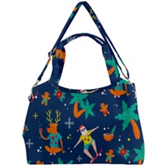 Colorful Funny Christmas Pattern Double Compartment Shoulder Bag by Ket1n9