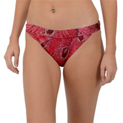 Red Peacock Floral Embroidered Long Qipao Traditional Chinese Cheongsam Mandarin Band Bikini Bottoms