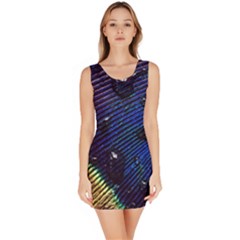 Peacock Feather Retina Mac Bodycon Dress by Ket1n9