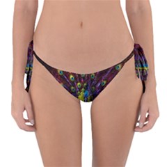 Beautiful Peacock Feather Reversible Bikini Bottoms by Ket1n9