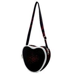 Abstract Pattern Honeycomb Heart Shoulder Bag by Ket1n9