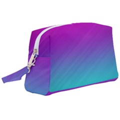 Background Pink Blue Gradient Wristlet Pouch Bag (large)