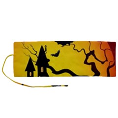 Halloween Night Terrors Roll Up Canvas Pencil Holder (m) by Ket1n9