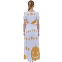 Pumpkin Halloween Deco Garland High Waist Short Sleeve Maxi Dress View2