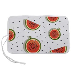 Seamless Background Pattern-with-watermelon Slices Pen Storage Case (l) by Ket1n9