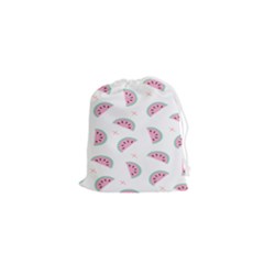 Fresh Watermelon Slices Texture Drawstring Pouch (xs) by Ket1n9