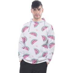 Fresh Watermelon Slices Texture Men s Pullover Hoodie by Ket1n9