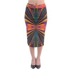 Casanova Abstract Art-colors Cool Druffix Flower Freaky Trippy Midi Pencil Skirt by Ket1n9